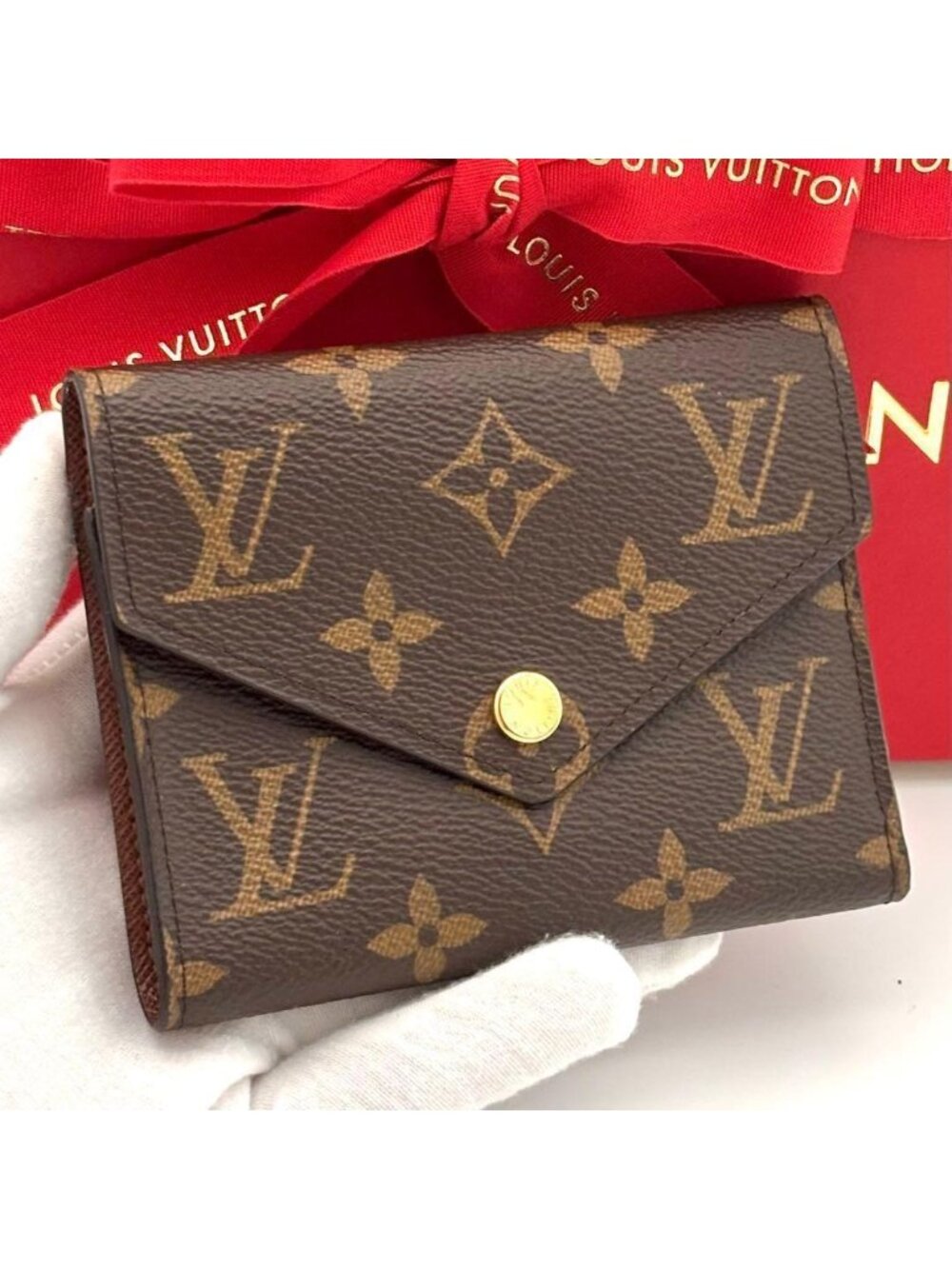 Louis Vuitton Wallet Monogram Portefeuille Victorine Brown